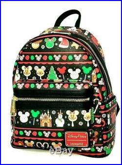 **NEW** LOUNGEFLY DISNEY PARKS CHRISTMAS MINI BACKPACK 2020 