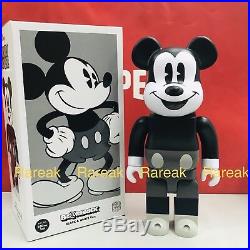 Medicom Be@rbrick 2018 Disney 400% Mickey Mouse Vintage B&W ver