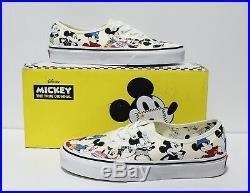 disney x vans mickey's birthday authentic shoes