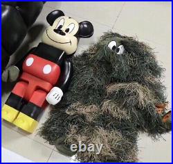 1000% Bearbrick Readymade Army Green Mickey Mouse Clothing Fast Shipping 2021