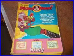 100 X Walt Disney Mickey Mouse Magazines / Comics Mid 1970s VGC Job Lot Mixture