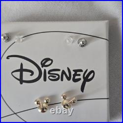 10kt Gold Pearl Disney Mickey Mouse Earrings Gift For Girl New In Box Pierced