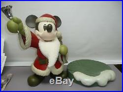 18 Seasons Greetings Disney Mickey Mouse Santa withDonald, Big Figure, Heavy