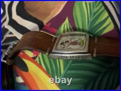 1928 Disney Mickey Mouse The Big Cheese WATCH Model MC076 tank-style. Antique