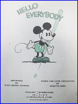 1930 Disney Mickey Mouse Book Extremely Rare FIRST EDITION FIRST ISSUE Bibo Lang
