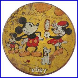 1930 Disney Mickey Mouse Tin Minni Mouse Pluto