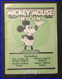 1930 MICKEY MOUSE BOOK Walt Disney GD 2.0 Bibo Lang