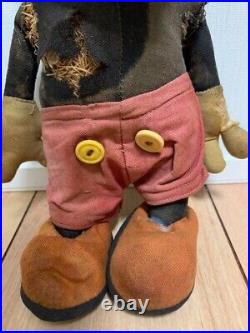 1930s Antique Disney Mickey mouse Knickerbocker Plush Doll Figurine 15 inch High 1930s Antique Disney Mickey mouse Knickerbocker Plush Doll Figurine 15 inch High