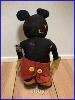 1930s Antique Disney Mickey mouse Knickerbocker Plush Doll Figurine 15 inch High 1930s Antique Disney Mickey mouse Knickerbocker Plush Doll Figurine 15 inch High