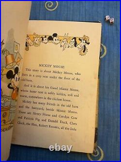 1931 First Edition THE ADVENTURES OF MICKEY MOUSE by Walt Disney, VERY RARE HB