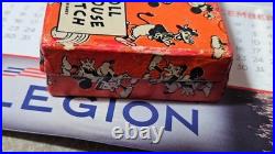 1933- Walt Disney Mickey Mouse- Ingersoll Pocket Watch & Fob-boxed- Antique #2