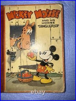1936 Mickey Mouse & His Horse Tanglefoot COMPLETE 60pg Disney David McKay 1st