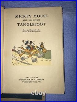 1936 Mickey Mouse & His Horse Tanglefoot COMPLETE 60pg Disney David McKay 1st