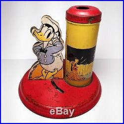 1938 Vintage Antique Disney Donald Duck Night Light Kiddy Lite Mickey Mouse Toy
