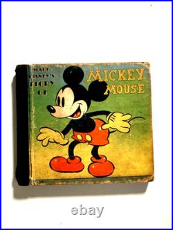 1938 Walt Disney Story of Mickey Mouse Book Vintage USA Hardback