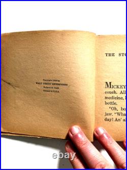 1938 Walt Disney Story of Mickey Mouse Book Vintage USA Hardback