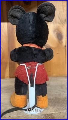 1940's Gund Mickey Mouse Plush with Stand. Walt Disney. Great condition. RARE
