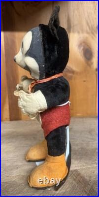 1940's Gund Mickey Mouse Plush with Stand. Walt Disney. Great condition. RARE