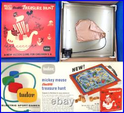 1963 Tudor Walt Disney Mickey Mouse Electric Treasure Hunt Game Never Used NOS