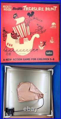 1963 Tudor Walt Disney Mickey Mouse Electric Treasure Hunt Game Never Used NOS