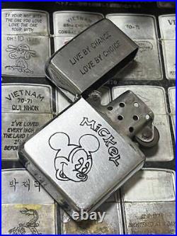 1966 Vietnam Zippo Mickey Mouse Military Vintage Disney
