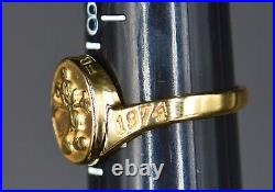 1974 Disney Cast Member 14K Gold Mickey's Ring Size 9