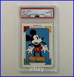1992 Impel Disney Family Portraits #106 Mickey Mouse RARE PSA 10 GEM MINT HOT