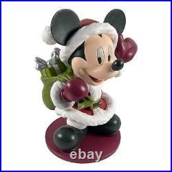 2006 Disney Shopping Christmas Santa Mickey Mouse 14 Garden Statue Figurine