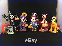 2016 CVS Disney Halloween Figurines FAB 5 Mickey Mouse Minnie Pluto Donald Goofy