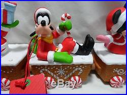 2016 Hallmark Disney Christmas Express Set of 5 with Tracks Mickey Minnie Mouse