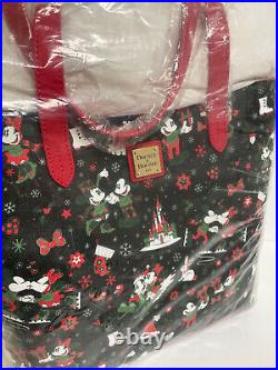 2017 Disney Dooney &Bourke Christmas Woodland Winter Large Tote Shoulder Bag NEW
