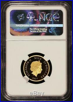 2017 Niue Disney Mickey Mouse Fantasia 1/4 oz Gold Proof Coin NGC PF 70 UCAM