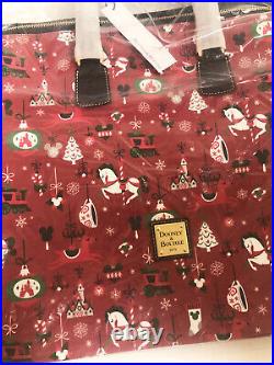 2019 Disney Parks Dooney & Bourke Christmas Holiday Luggage Weekender Bag NEW