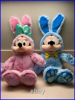 2021 Disney Store Mickey & Minnie Mouse Bunny Easter Soft Plushes w Tags 16