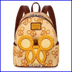 2022 Disney Parks Mickey Mouse Scented Pretzel Loungefly Mini Backpack