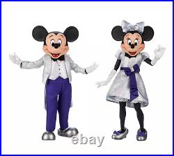 2023 Disney Parks 100 Mickey & Minnie Mouse LE 4750 Deluxe Doll Figure Box Set