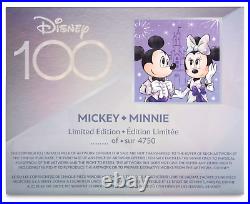 2023 Disney Parks 100 Mickey & Minnie Mouse LE 4750 Deluxe Doll Figure Box Set