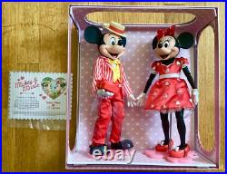 2024 Disney Mickey & Minnie Mouse Valentine's Day 12 Doll Set Limited Edition