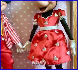 2024 Disney Mickey & Minnie Mouse Valentine's Day 12 Doll Set Limited Edition