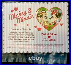 2024 Disney Mickey & Minnie Mouse Valentine's Day 12 Doll Set Limited Edition