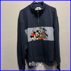 2024 Disney Parks Mickey Mouse & Friends 1/4 Zip Fleece Top Adult L Large, Rare
