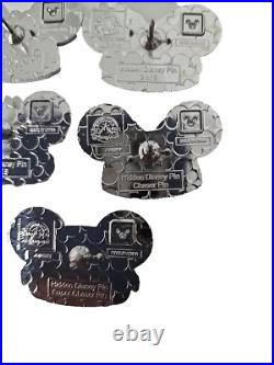 2024 New WDW Hidden Disney Mickey Pin Set of 7 Ear Hats WithChaser & Super Chaser