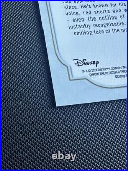 2024 Topps Chrome Disney Sapphire Mickey Mouse first set CLEAN