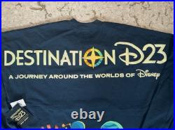 2025 Destination D23 Disney Mickey Mouse Navy Spirit Jersey Adult Sizes NWT