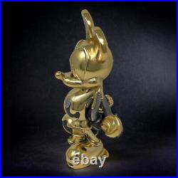 24K Gold Disney Mickey Mouse Transformation Sculpture Paintbrush Pewter 19/100