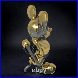 24K Gold Disney Mickey Mouse Transformation Sculpture Paintbrush Pewter 19/100