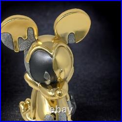 24K Gold Disney Mickey Mouse Transformation Sculpture Paintbrush Pewter 19/100
