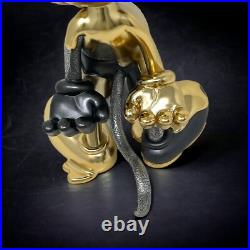 24K Gold Disney Mickey Mouse Transformation Sculpture Paintbrush Pewter 19/100