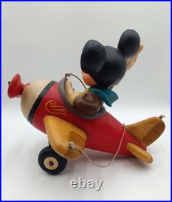 37 cm / 14.6'' Vintage Disney Mickey Mouse Airplane