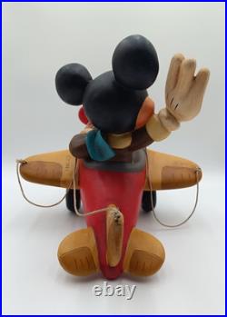 37 cm / 14.6'' Vintage Disney Mickey Mouse Airplane